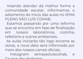 Indignação cresce na Cohab após IEMA adiar início das aulas sem cronograma definido