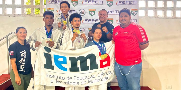 Atletas do IEMA brilham e garantem sete ouros em competição regional de taekwondo