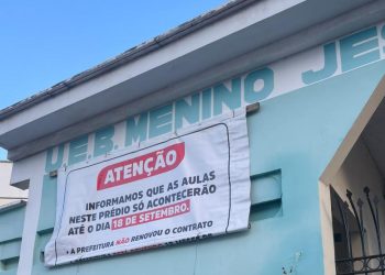 Pais são informados sobre fim de contrato de aluguel da U.E.B. Menino Jesus de Praga